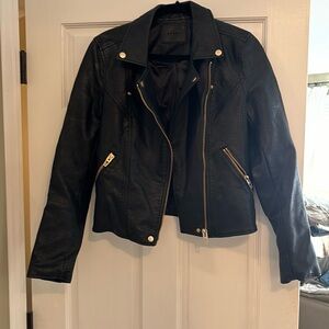 BLANKNYC Leather Jacket w/gold hardware